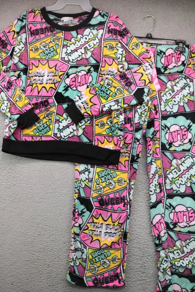 Elm & Alfie Women's Flannel Pajama Set-Large-100% Polyester-Rare