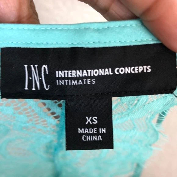 NWT INC International Concepts Womens Blue 2 Piece Pajama Set SIZE XS