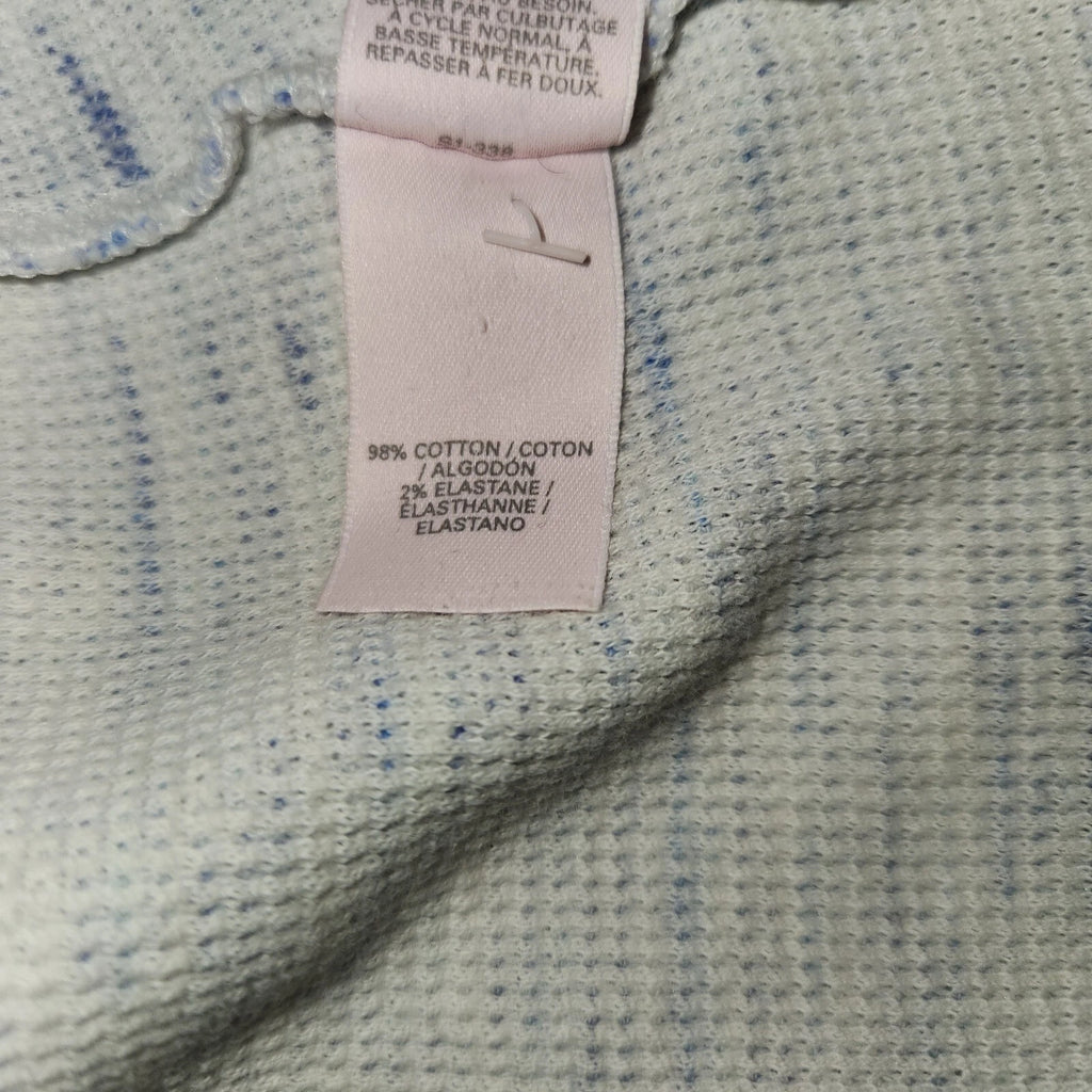 Victoria Secret Womens M Two Piece Blue Heathered Pajama Set 1033