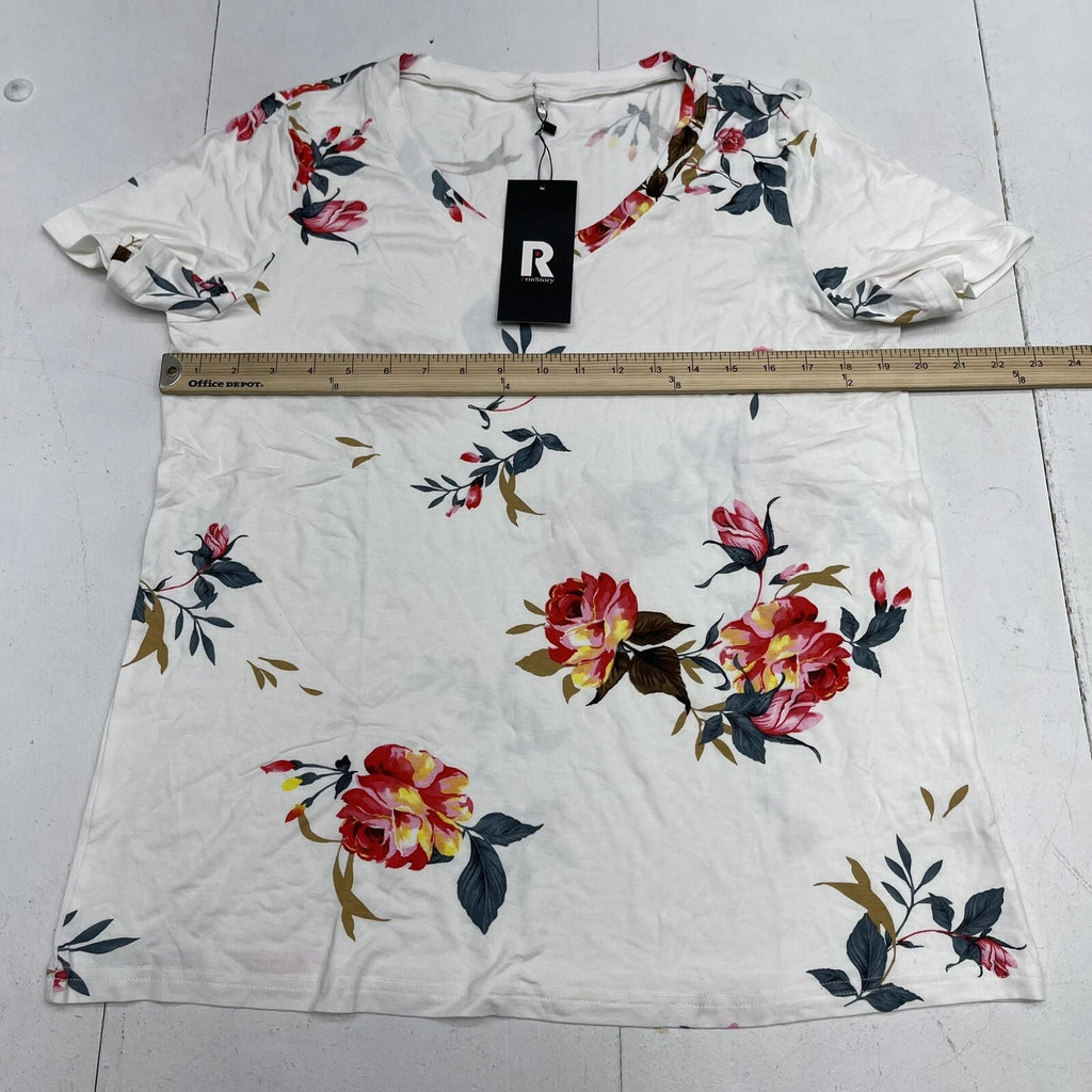 Prin Story White Floral Pajama Set Women’s Size Medium New