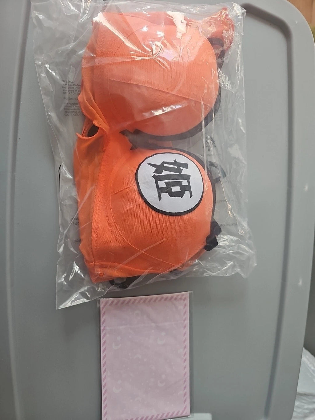 Littleforbig Women Nightwear Sexy Wish Ball Anime Orange & Black Sleepwear New S