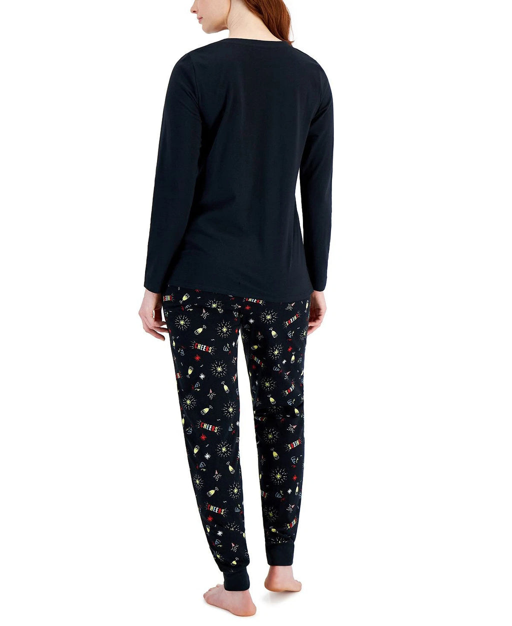 Family Pajamas Matching New Years Mix It Pajama Set Black L