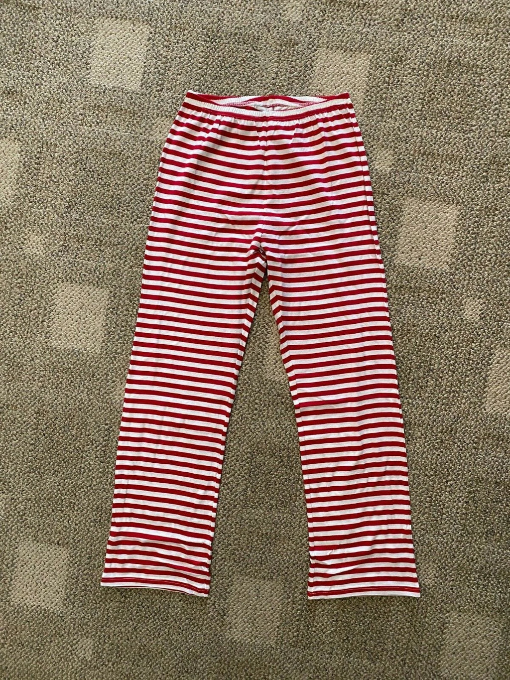 Womens Size Small Sara's Prints Blank I Heart 2 Piece Pajamas Set White/Red