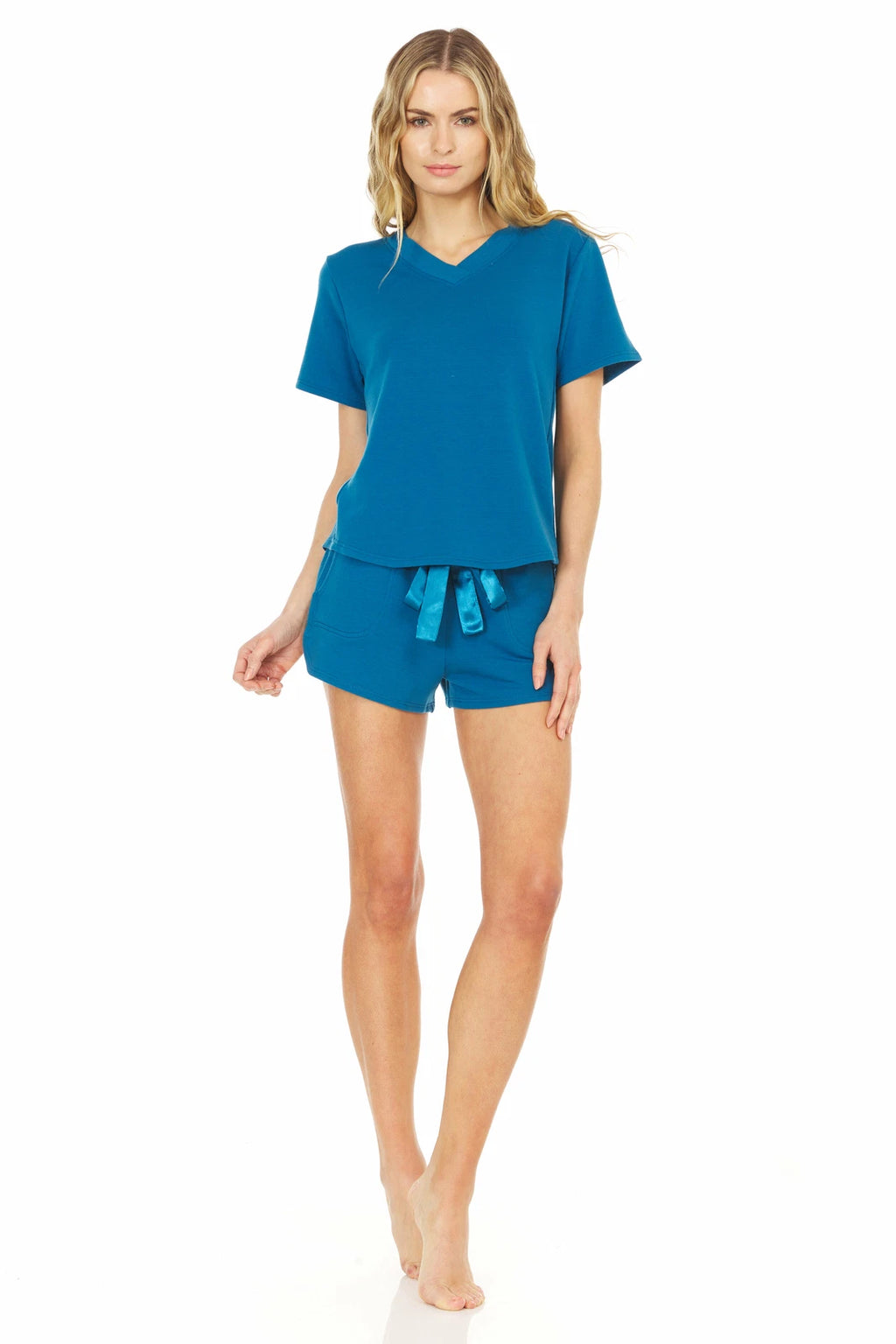Flora Nikrooz Women's SEAPORT Blaire Shorts Pajama Set, US Small