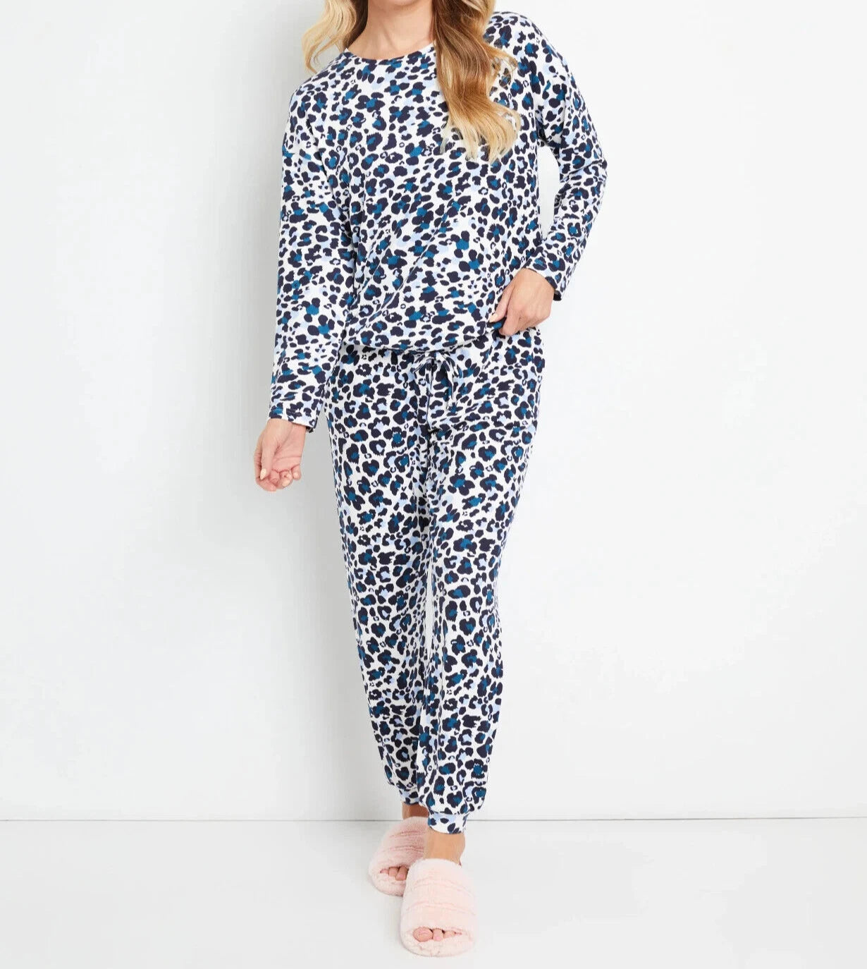 Ladies size 14/16 Teal Leopard midseason pyjamas Rivers  NEW A2511