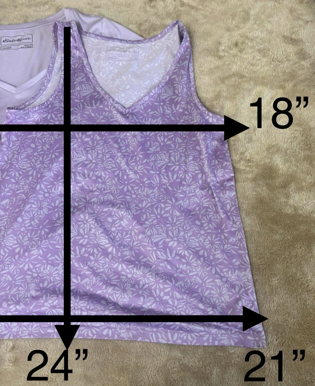 Eddie Bawers  Set Pijams of 3 Purple Women Size M
