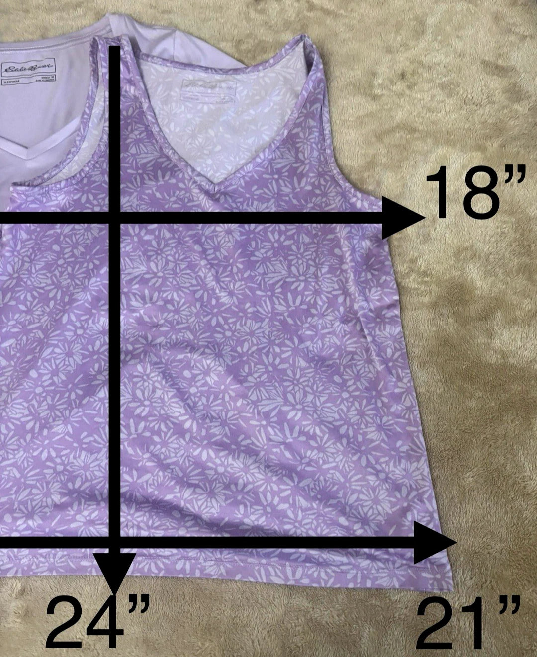 Eddie Bawers  Set Pijams of 3 Purple Women Size M