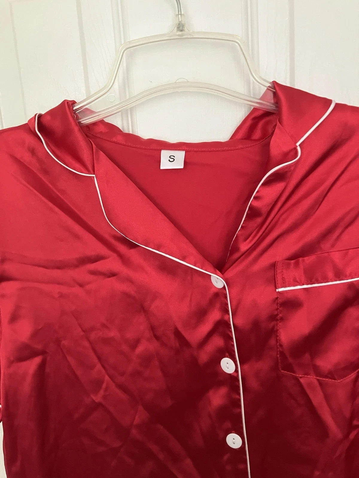 Amazon Essentials Silky Button Down Pajama Set Women’s Small
