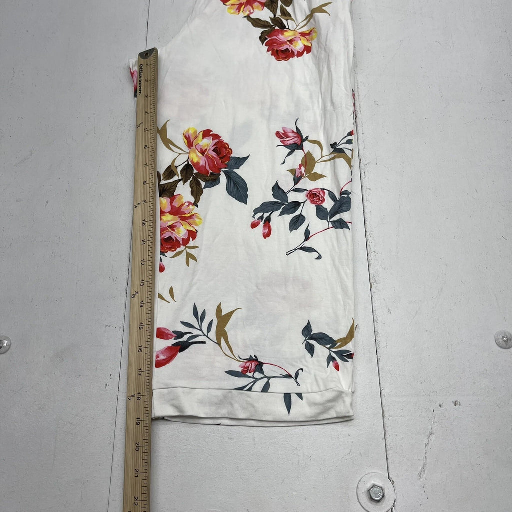 Prin Story White Floral Pajama Set Women’s Size Medium New