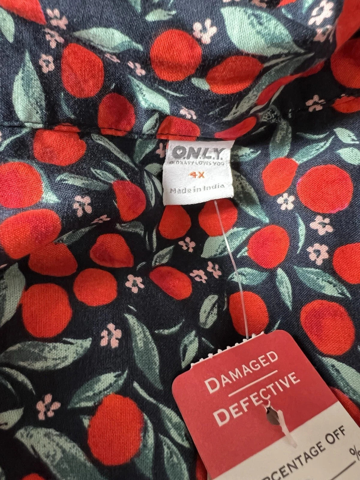 Plus Size 4x Women's Old Navy  Cherry Tree Poplin Set NWT