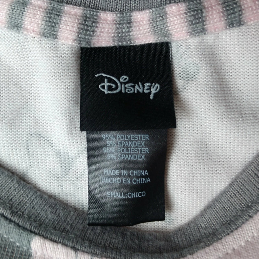 Disney Minnie Mouse Women's PJ Pajamas Lounge Set Light Pink Gray Size Small