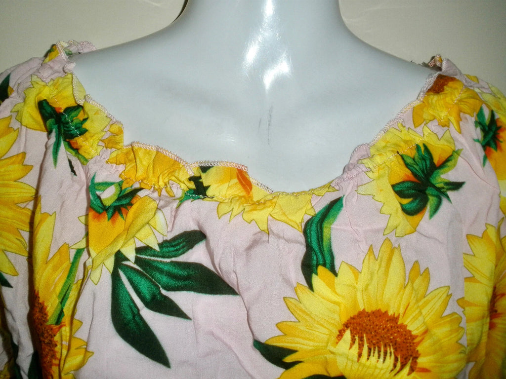 #1200 Skein 2pc PJ Sunflower Yellow Crop Top & Shorts Lounge Pajama Set 2XL Plus