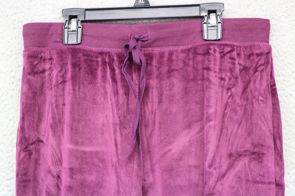 Honeydew Women's Purple Velour Pajama Set-Size Medium-Drawstring