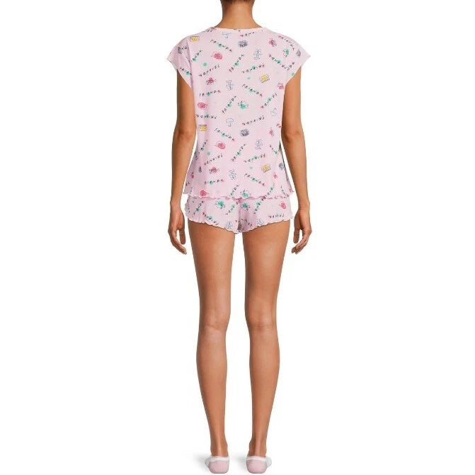 Warner Bros. Women's Friends Shirt, Shorts & Sock Pajama Set 3-Piece XL