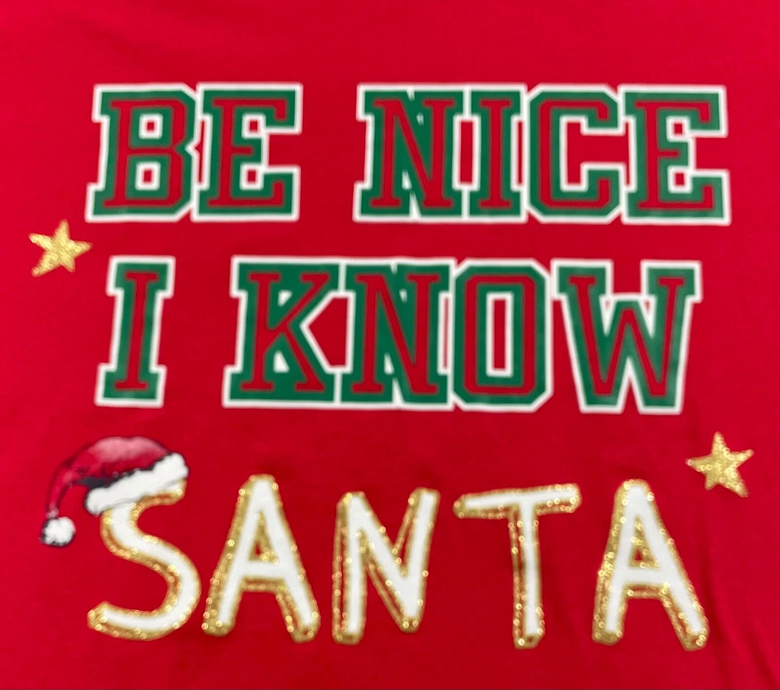 WOMEN’S JAMMIES FOR YOUR FAMILIES “BE NICE” 2-PIECE PAJAMA SET SIZE XL