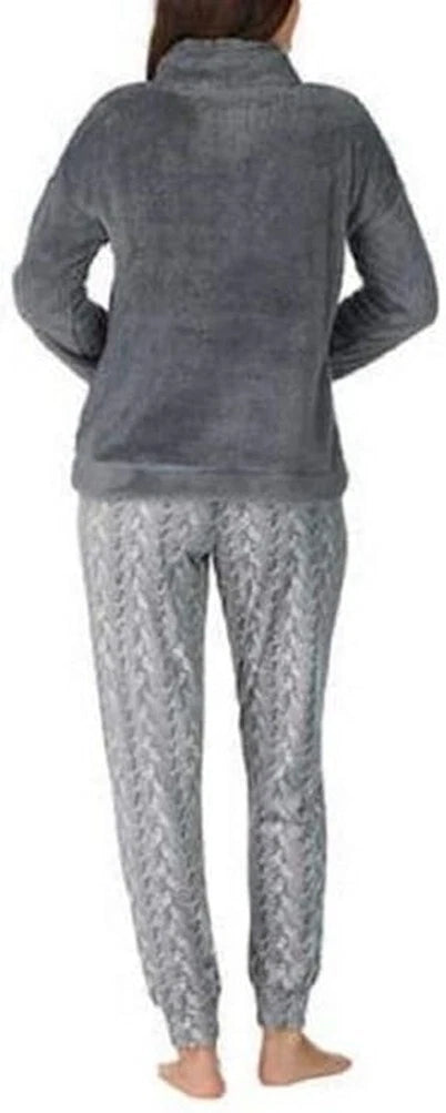 *NWT*  Jane and Bleecker Ladies Cozy Fleece Lounge Pajama Set (Grey, Medium)