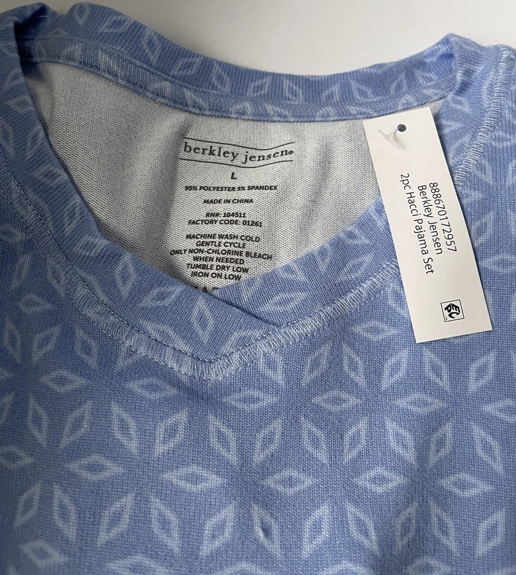 Berkley Jensen 2pc Blue Pajamas Shorts Set