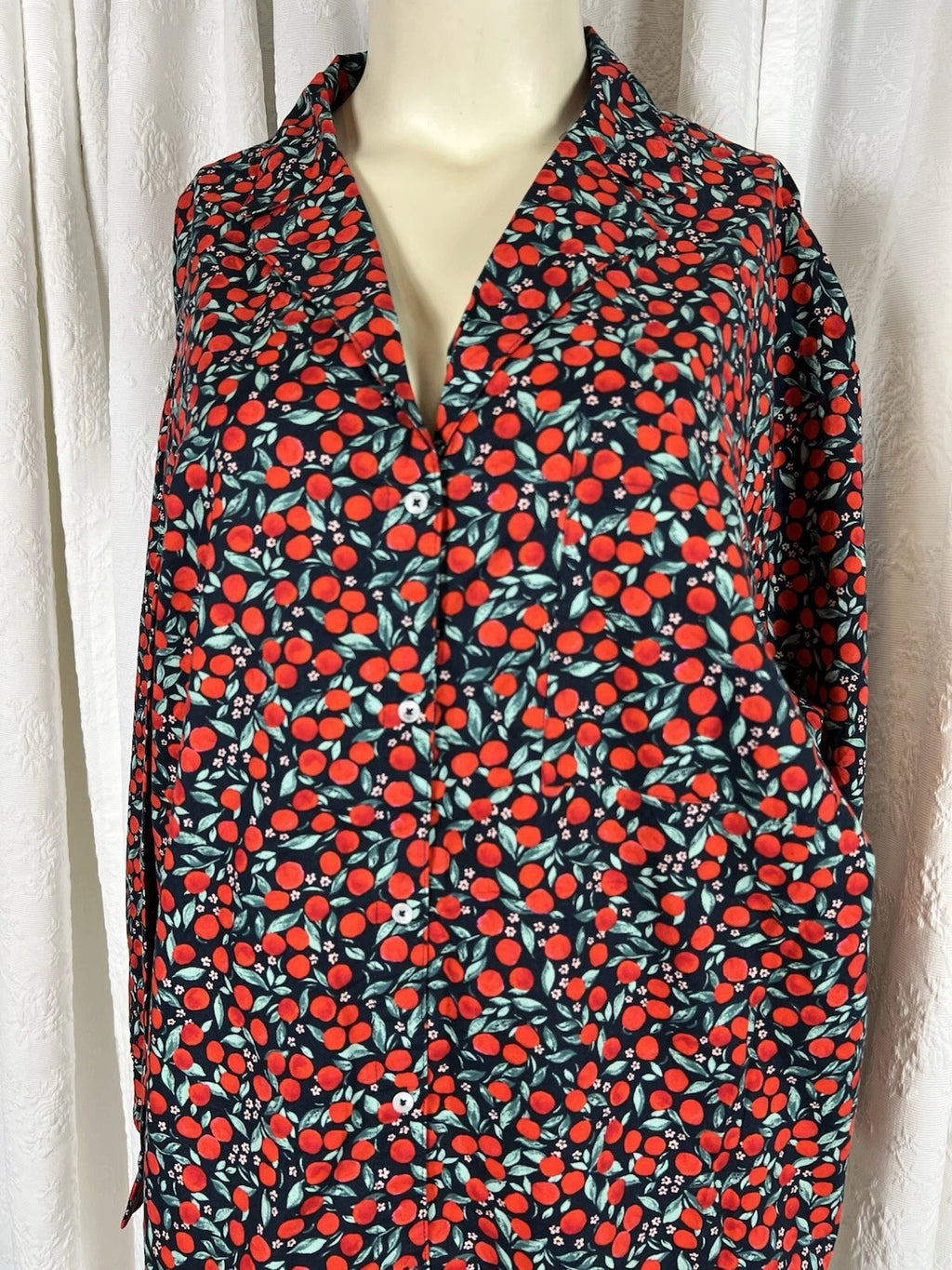 Plus Size 4x Women's Old Navy  Cherry Tree Poplin Set NWT