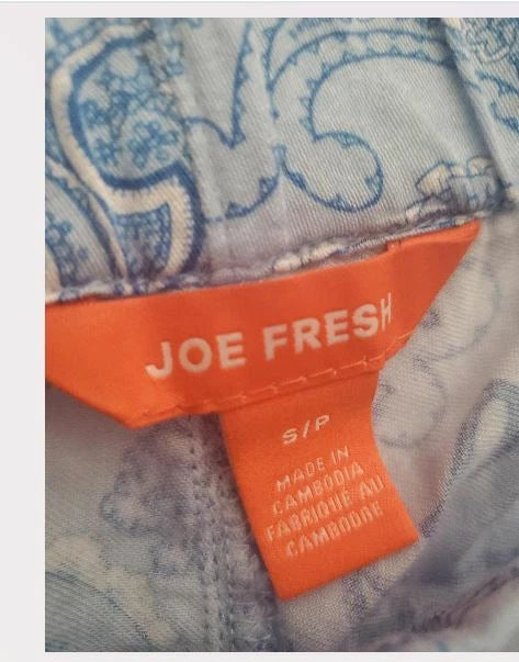 Joe Fresh sleepwear shorts set size "S" blue w design