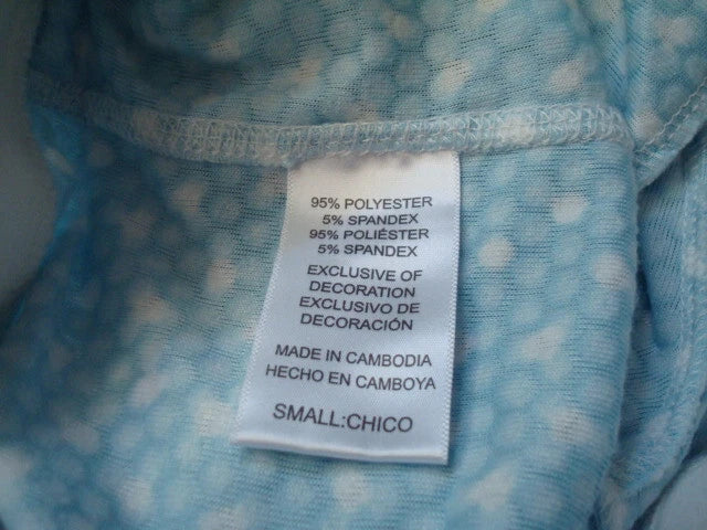 New Nautica Light Blue White Polyester 2 PC Fleece Pajama Set Pants Women's S