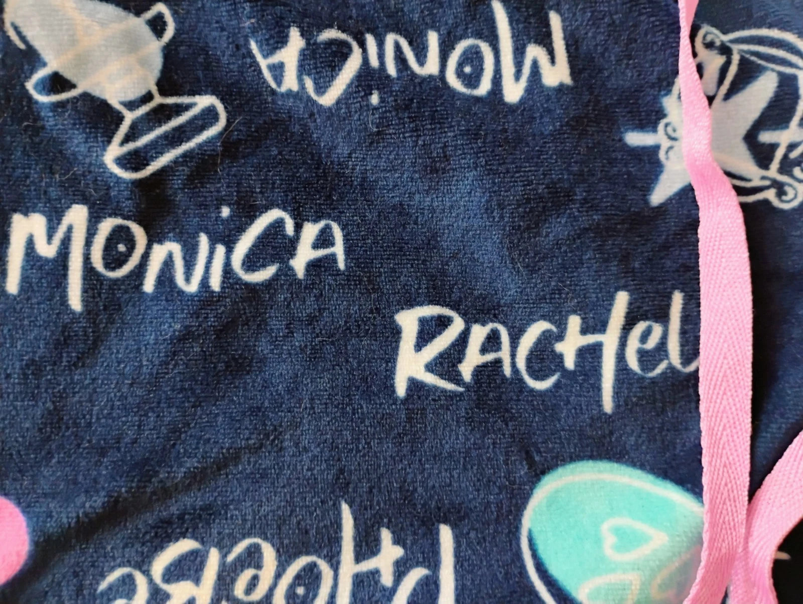 Friends TV Show Pajama Set. Juniors/Women's Medium. Rachel, Monica, Phoebe. 90s
