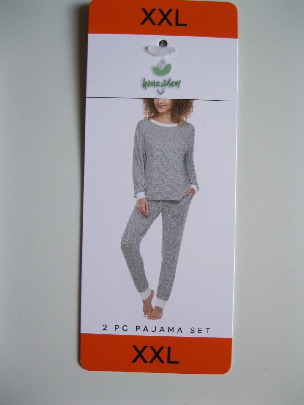 Honeydew Ladies Super Soft 2-Piece Pajama Set Hunter Green Stripe XXL