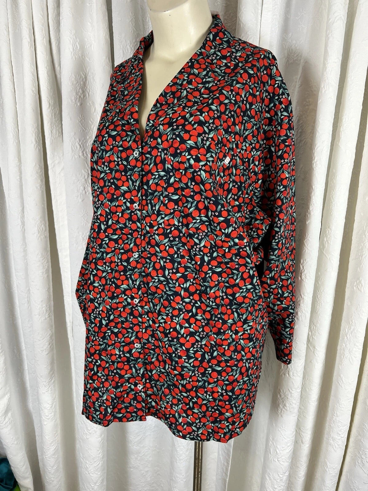 Plus Size 4x Women's Old Navy  Cherry Tree Poplin Set NWT