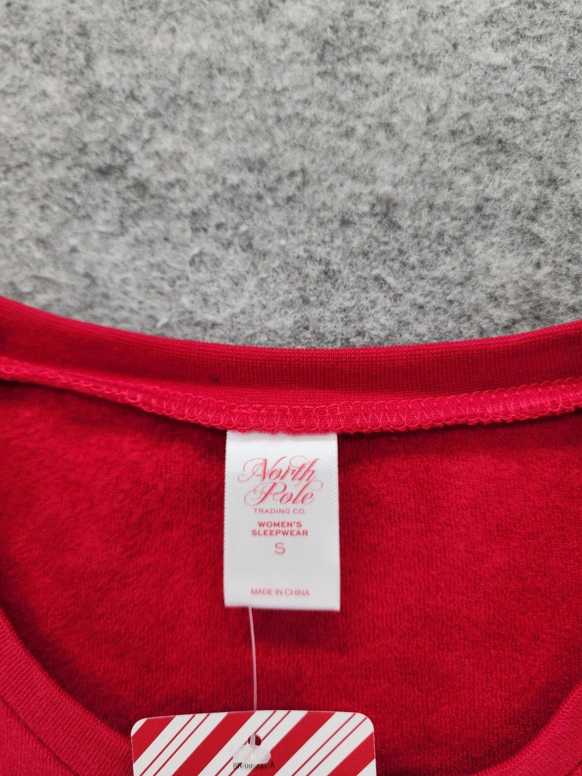 North Pole Pajama Set Womens Small Secret Elf Red