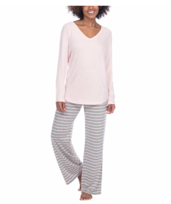 Honeydew Women's Long Sleeve, Pants, & Sleepshirt 3-piece PJ Set Size Large