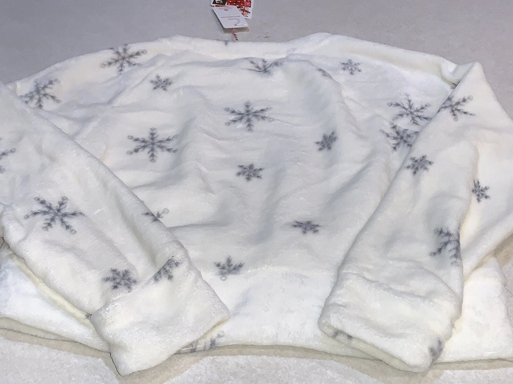 Cozie by Pink Rose Women’s 2 Piece Pajamas Lounge Set Large Beige Holiday NWT