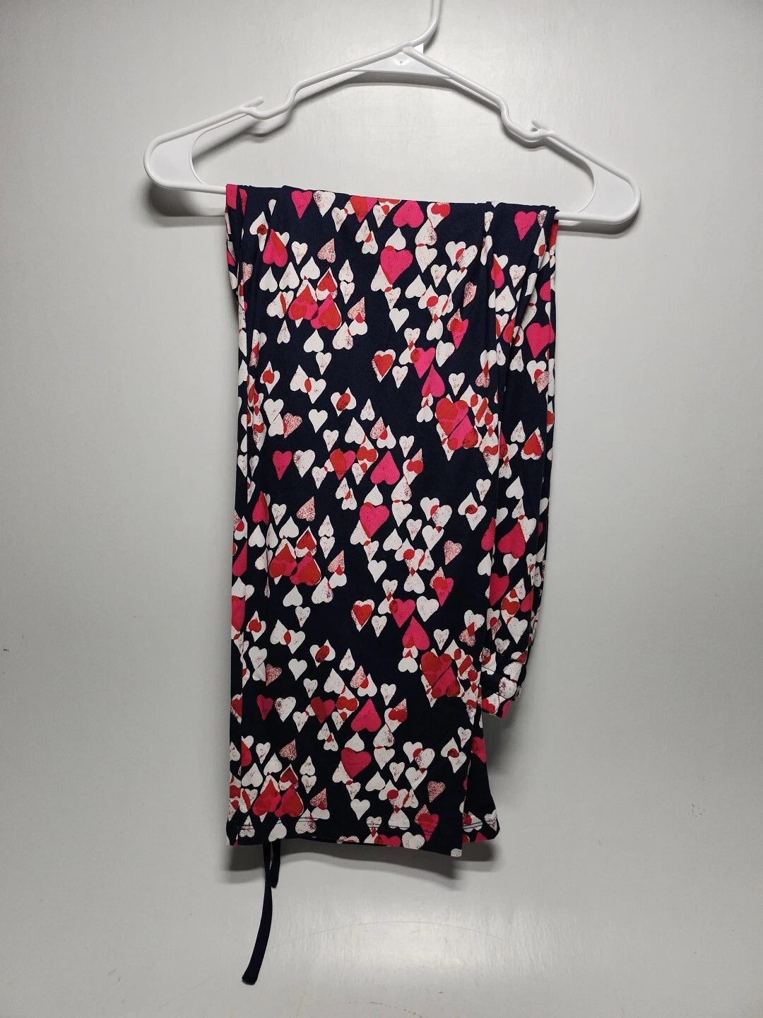 AnyBody Navy Heart Pattern Pajama Set Size Large RK20