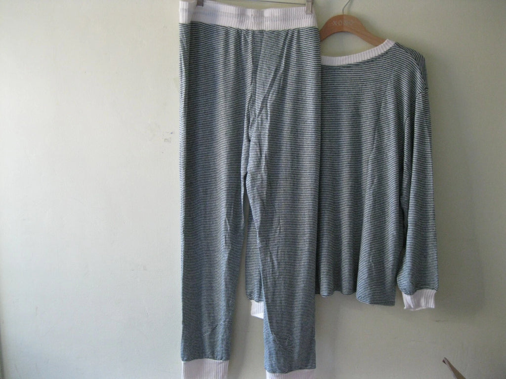 Honeydew Ladies Super Soft 2-Piece Pajama Set Hunter Green Stripe XXL