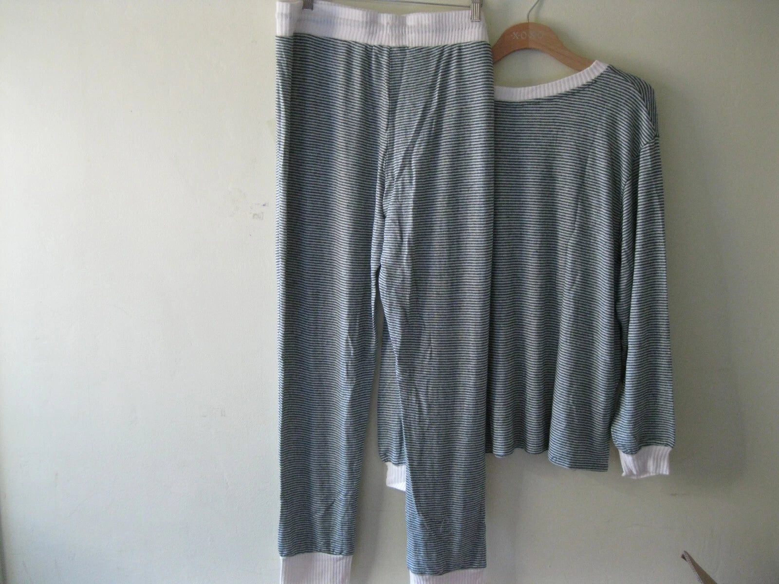 Honeydew Ladies Super Soft 2-Piece Pajama Set Hunter Green Stripe XXL