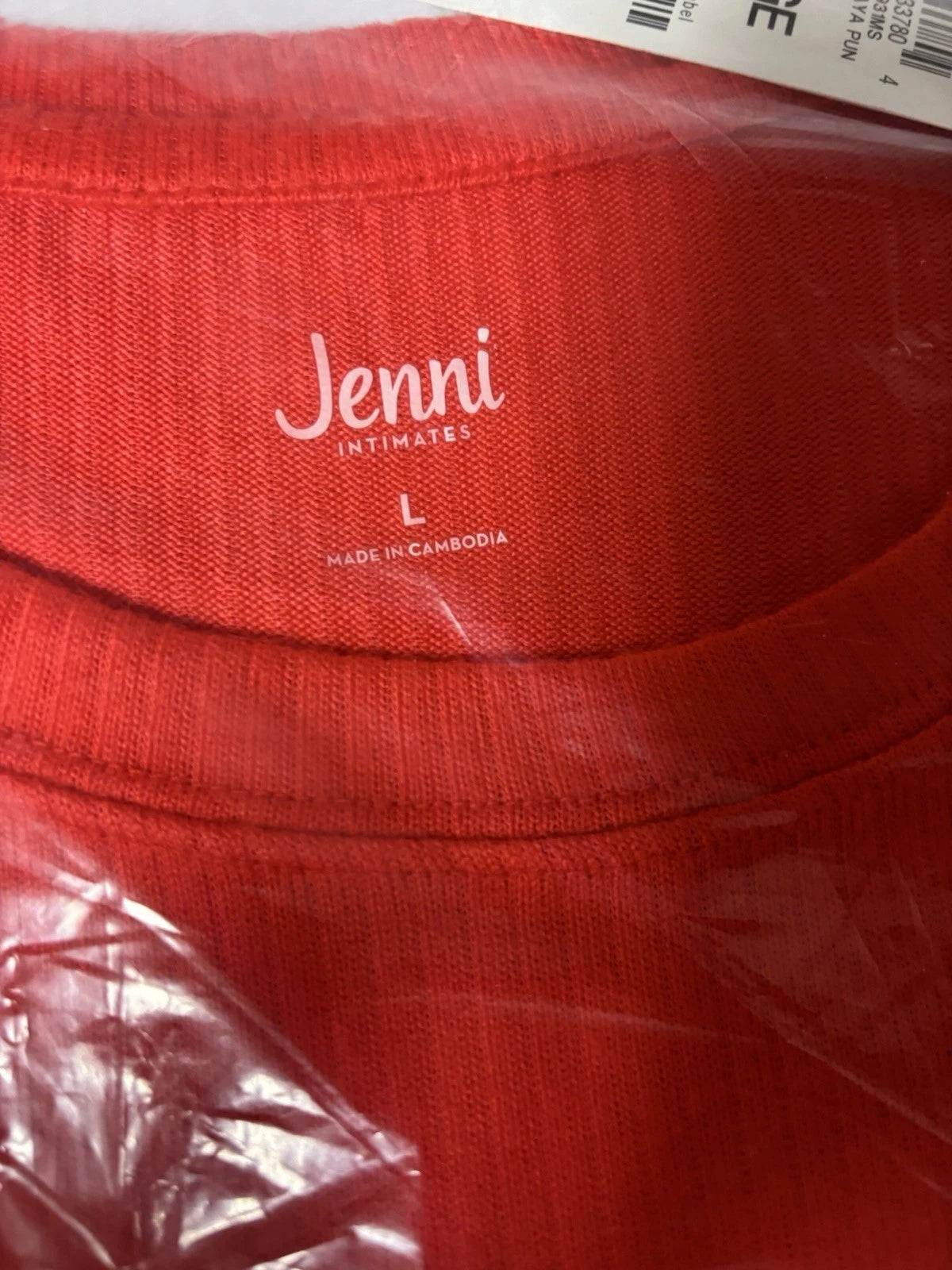 NWT JENNI Women's Super Soft Cozy Get Happy Papaya Punch Pajama Set Size L