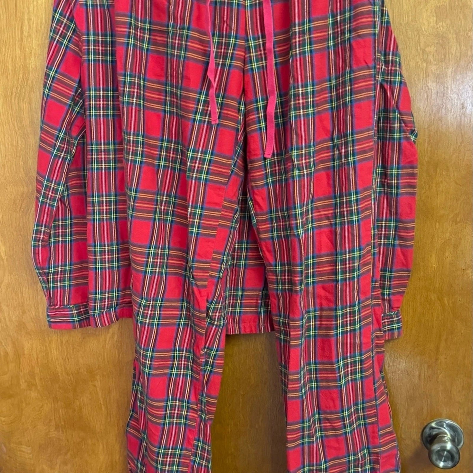 Lounge by beach lunch lounge plaid pajama set xs