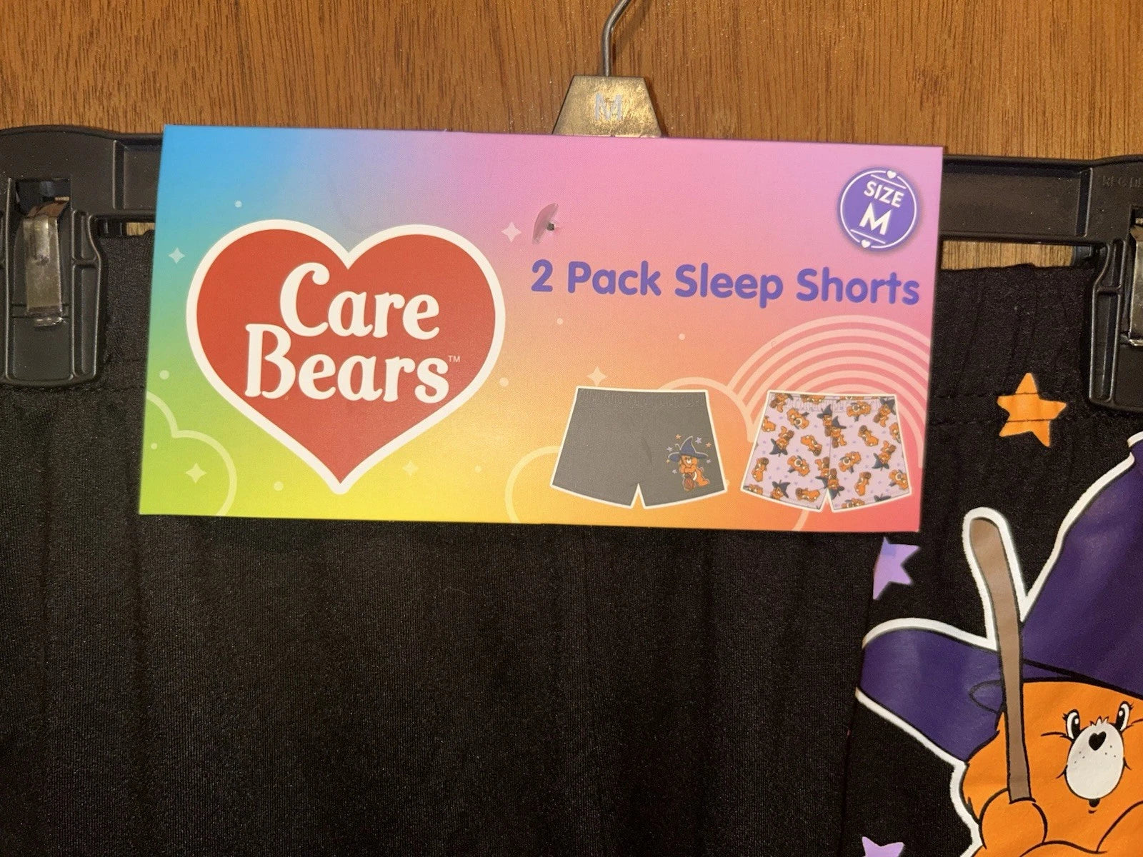 Care Bears Halloween Pajama Sleep Shorts Set Of 2 Size MEDIUM NWT!