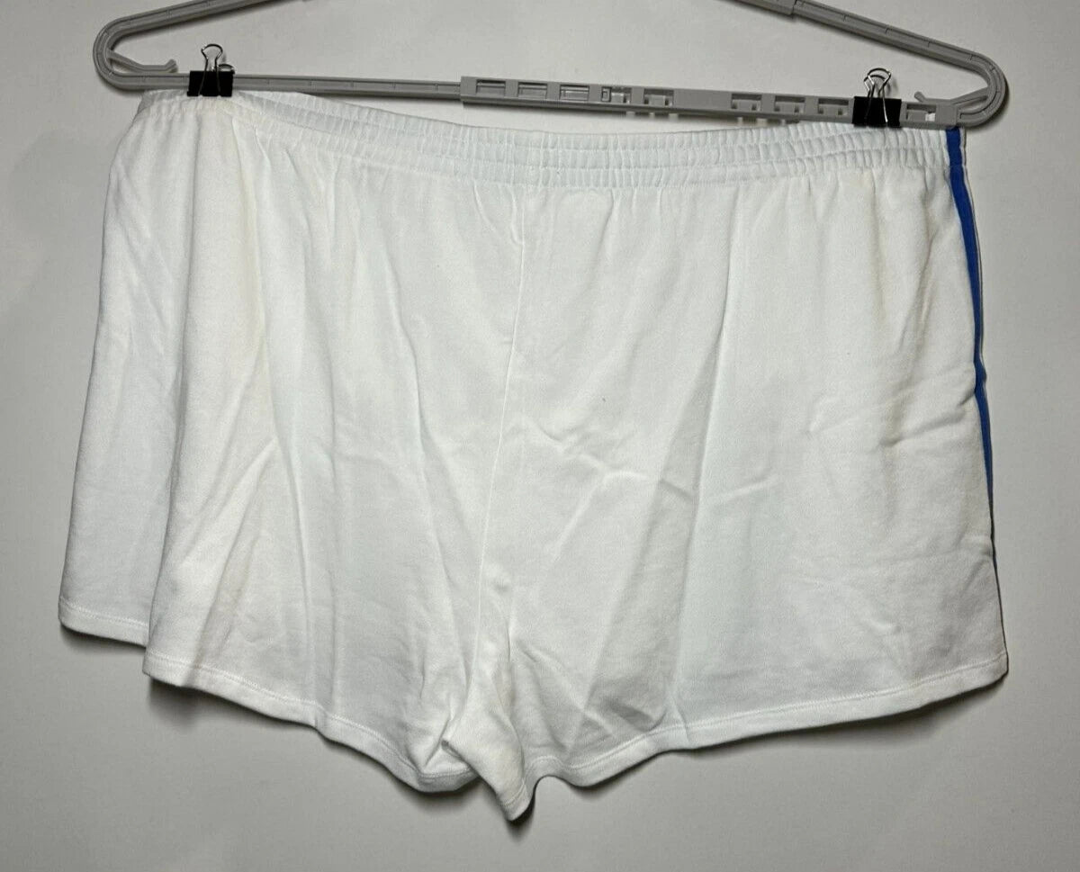 Women's Plus Size Retro Striped Lounge Pajama Shorts - Colsie White 3X (NWT)