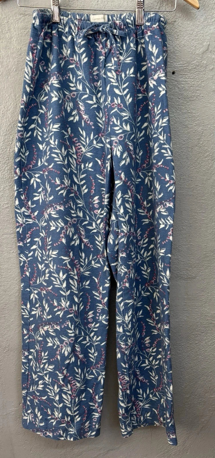 Garnet Hill RN#102816 Womens Pajamas 2 pc SIze X-Small Organic Cotton Button up