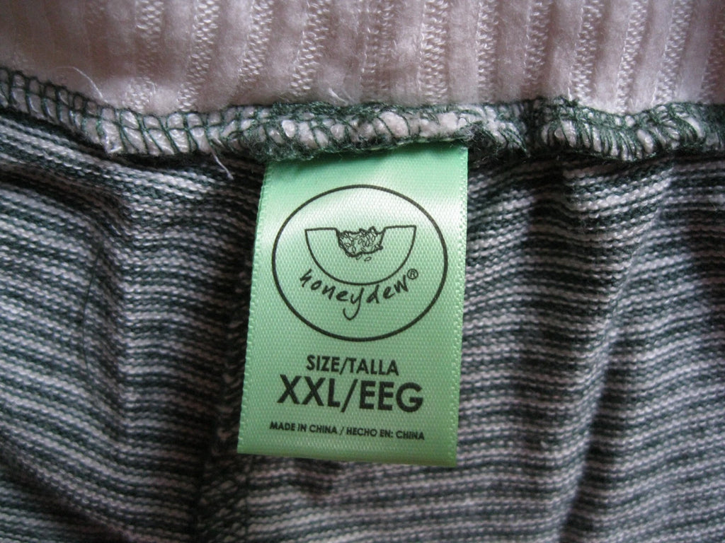 Honeydew Ladies Super Soft 2-Piece Pajama Set Hunter Green Stripe XXL