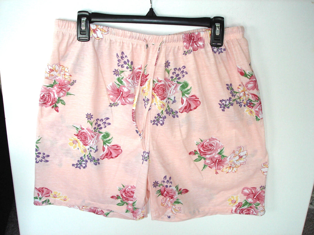 AMANDO PAIGE SLEEPWEAR Pink&Floral 2 Piece Pajama's Large NWOT