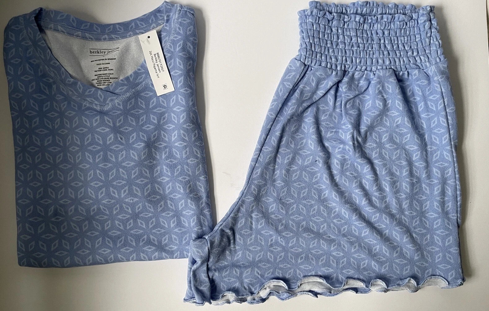 Berkley Jensen 2pc Blue Pajamas Shorts Set