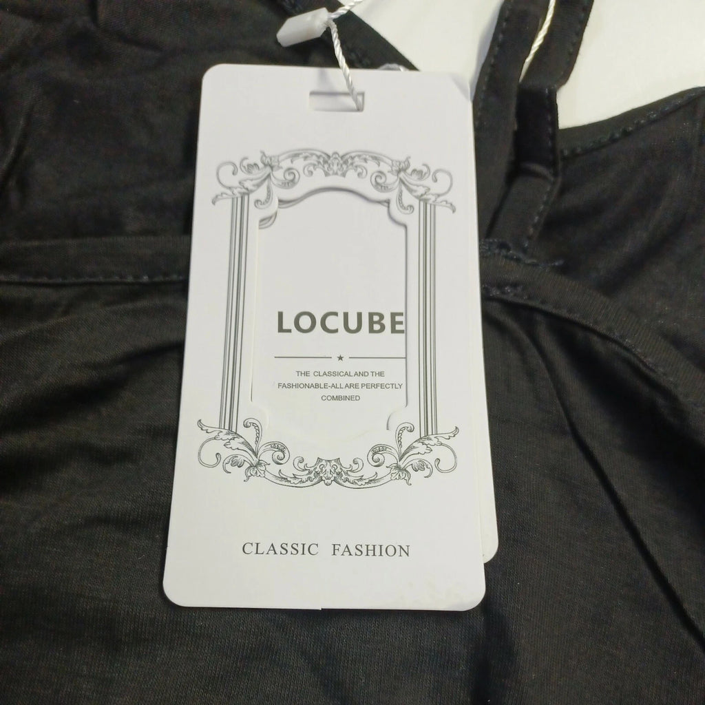 LOCUBE Women Pajama Floral-Black Size 2XL