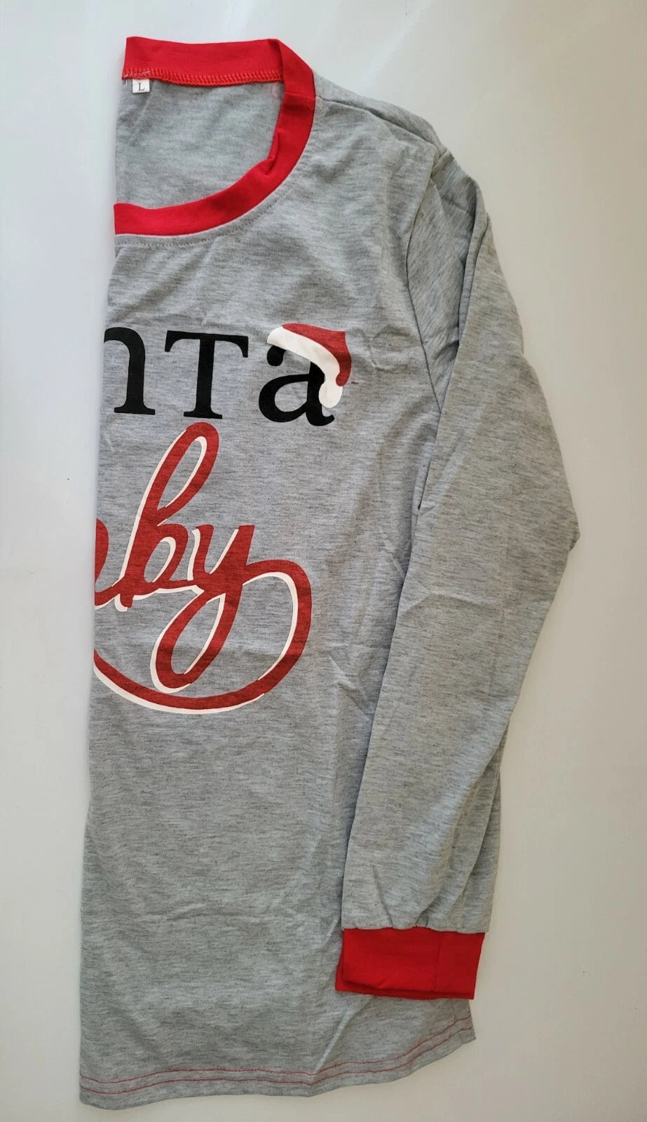 Santa "Baby" Women´s Long Sleeve Pajama Set Size XL As Image             --L6--