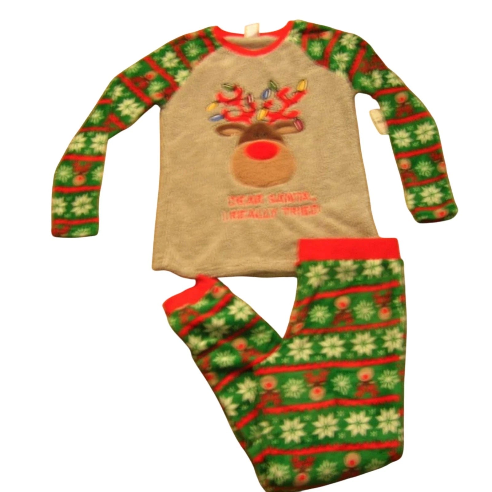 NWT SECRET TREASURES SHERPA REINDEER SET MEDIUM