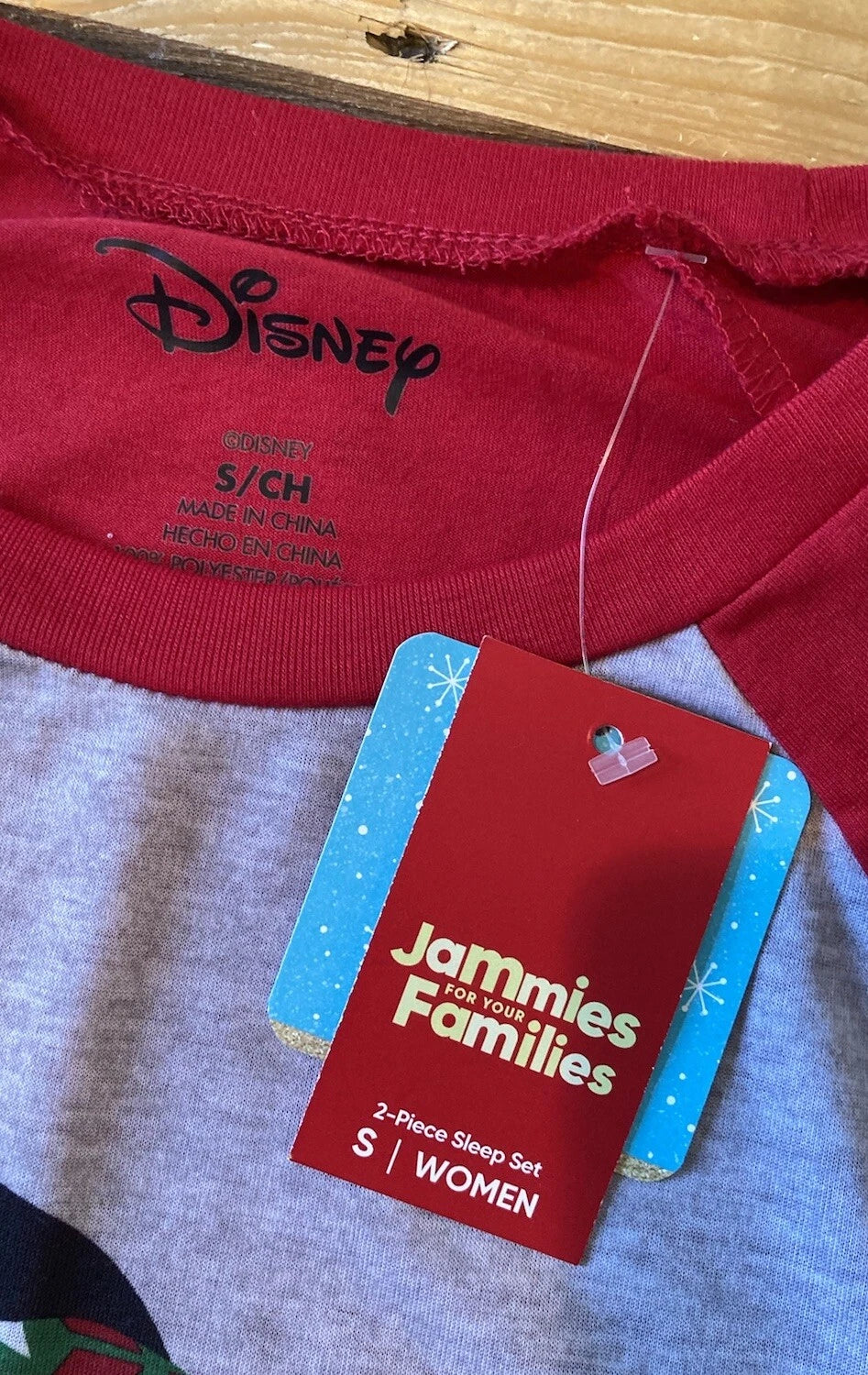 Disney NWT $46 Women’s Minnie pajama Set Size S Red P1