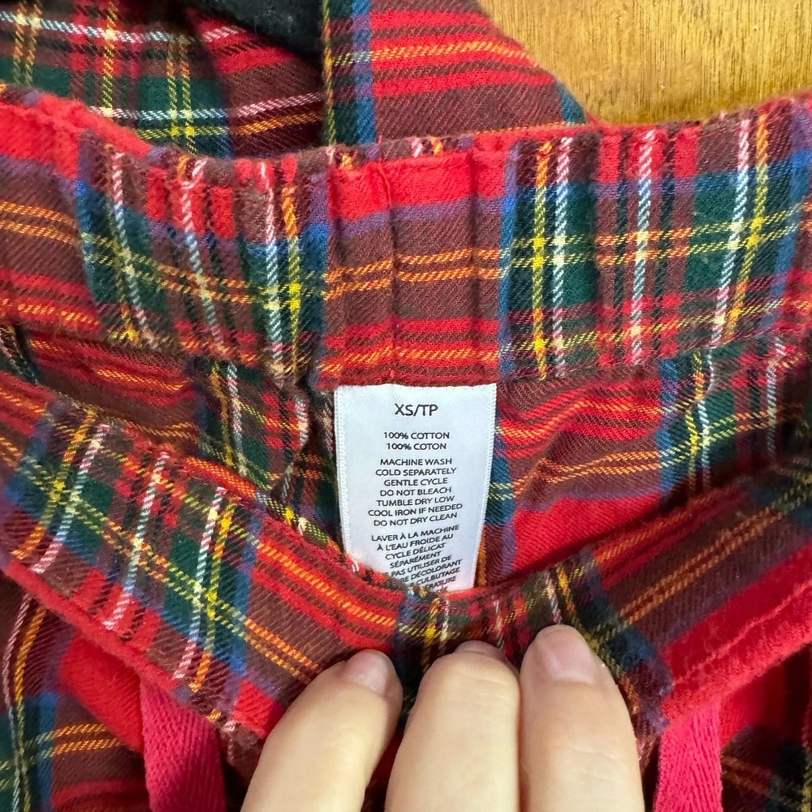 Lounge by beach lunch lounge plaid pajama set xs