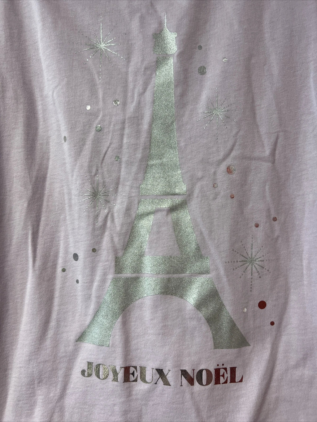 Women’s “Joyeux Noel” Pajama Set Size M(8-10)