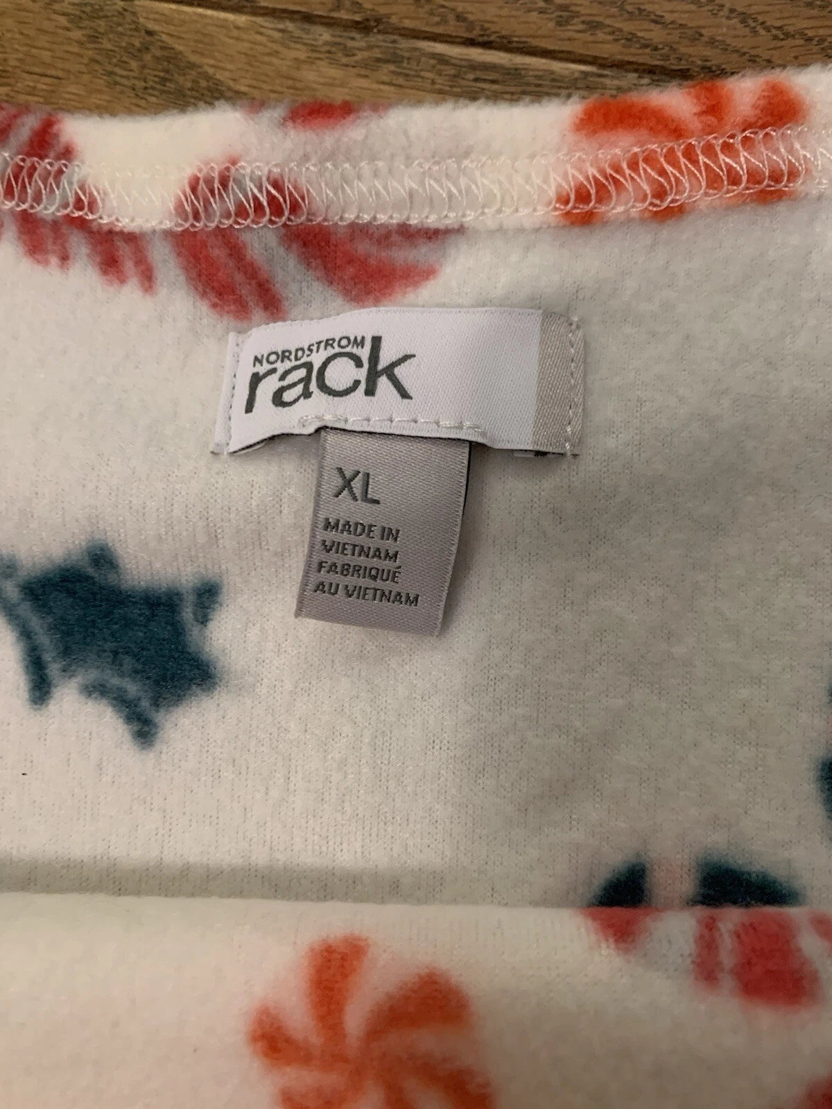 Nordstrom Rack Christmas Pajamas 2-piece Pajamas Womens XL White w/ Candy Cane
