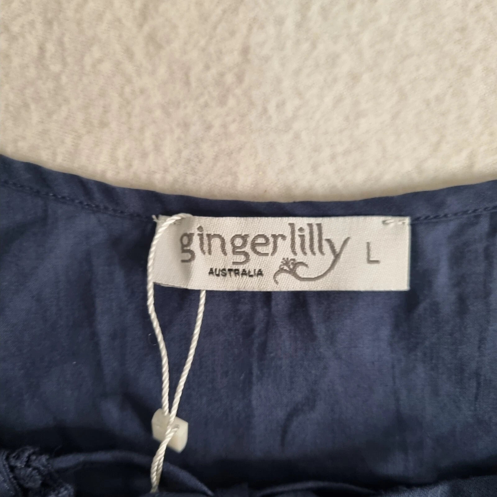Gingerlilly Size L Summer Pyjama Navy Short Set Size L BNWT NEW RRP $99.95 EC