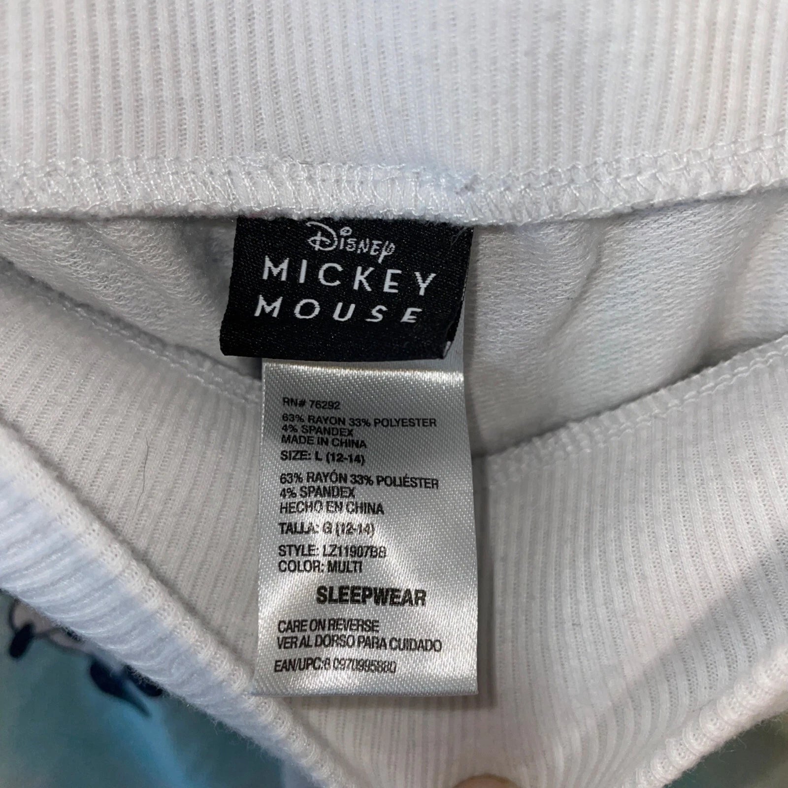 Disney Mickey Mouse Tie-Dye Lounge Set L/G (12-14)